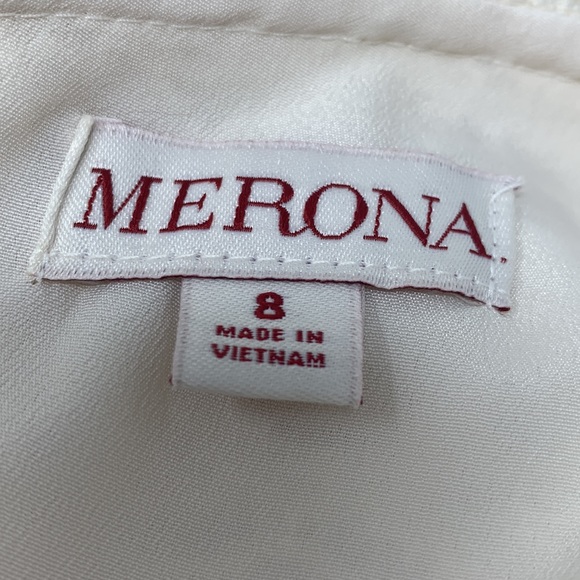 Cream Lace One Shoulder Dress - Picture 5 of 8